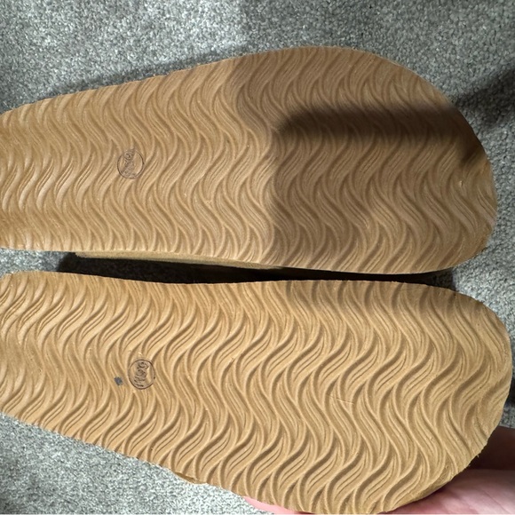 Chestnut Suede Platform Clogs size 6.5 - Picture 3 of 5